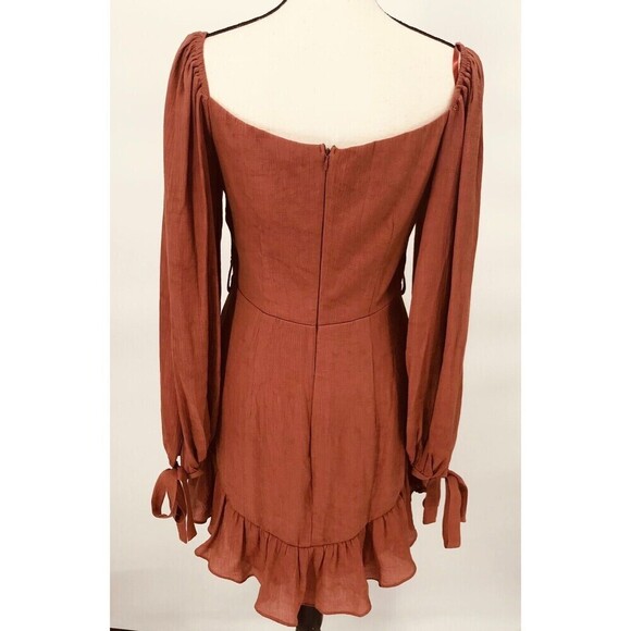 Saint + Secrets Brown Fit & Flare Midi‎ Dress - Women's Size Medium - Picture 10 of 11